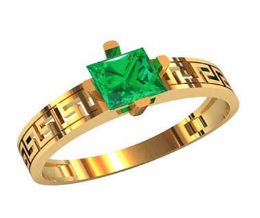 Princes Green ZC Women's Rings 14K